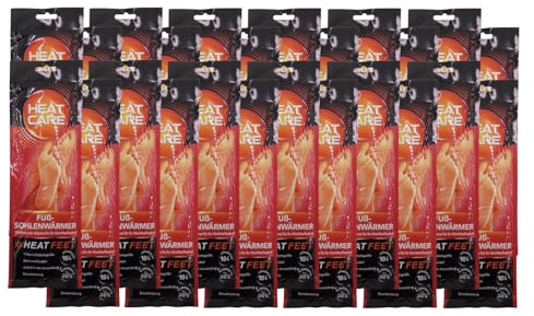 Fußsohlenwärmer 48 Paar Wärmesohlen Schuhwärmer Winter Einlegesohlen 8 h | HEAT FEET, selbstwärmend, langanhaltende Wärme, kalte Füße, Wintersport, Outdoor, Einwegsohlen, sofort aktiv, Winter