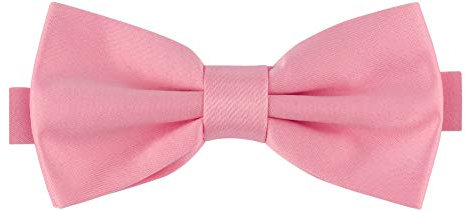 Ladeheid Herren Schmale Fliege M (12cm x 6cm), Rosa, 12cm x 6cm