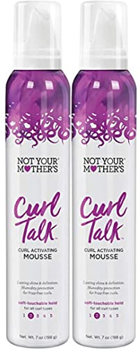Not Your Mothers Curl Talk Curl Activating Mousse 7 Ounce (2 Pack)