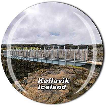 3D Keflavík Island Kühlschrankmagnet Kristall Glas Magnet Reise Souvenir Sammlung Geschenk Magnet Sticker Home Küche Dekoration