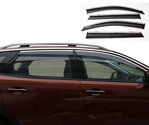4Pcs DéFlecteurs Vent FenêTre LatéRale De Voiture pour Peugeot 4008 2017-2019 Pare-Soleil Protection Contre La Pluie Couvre-éVent Protecteur Bande-On Mount Accessoires Automobiles