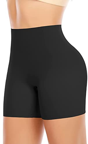 Werkiss Shapewear Shorts for Women Tummy Control Knickers Seamless Shaping Shorts Control Pants Slimming Underwear Boyshorts(#1 Black, XL)