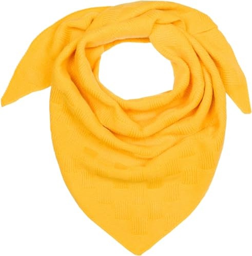 styleBREAKER Damen XXL Strick Dreieckstuch Schachbrett | 180x75 cm großes Format, wärmendes weiches elastisches Gewebe, vielseitig als Schultertuch für den Winter drapierbar.