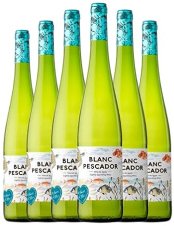 Perelada Blanc Pescador Catalunya Media Botella 37 cl Vino blanco (Caja de 6 Media Botella de 37 cl)