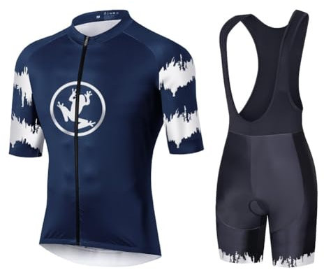 UGLY FROG Herren Radtrikot Sets Gel Gepolsterte Trägerhose Fahrradbekleidung Sommer Fahrradbekleidung Anzug