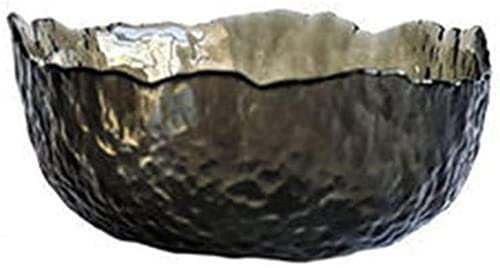OQHAIR Alzata per Frutta Ciotola di Frutta Piatto di Frutta Casa Vetro Trasparente Insalatiera di Cristallo Soggiorno Tavolino Caramelle Dessert Bacinella Vassoio per Snack (Colore : C) (