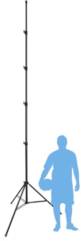 XbotGo T4 - Trípode de estructura de aleación de hasta 13 pies, bolsa de almacenamiento profesional, pies antideslizantes, resistente al viento, para partidos de fútbol/baloncesto, almohadilla