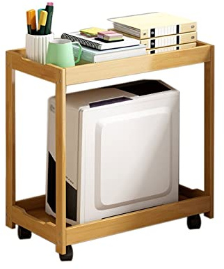 Support d'ordinateur Support pour PC Ordinateur de bureau hôte CPU support bois massif multicouche Mobile plateau châssis Base support de stockage imprimante étagère de stockage Support de tour d'ordi
