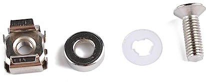 GLEAVI 20pcs Mounting Screws Square Hole Cage Nut Kit for Server Cabinet Rack