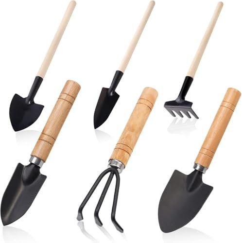 6 PCS Outils de Jardinage,Outils de Jardin,Mini Outils de Jardinage,Convient pour Ameublir Le Sol Et Transplanter de Petites Plantes en Pot, Un Cadeau pour Les Amateurs de Jardinage