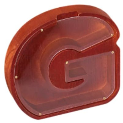 LOVIVER Alphabet-Sparschwein, Spardose, Etui, Zubehör, DIY, Basteln, Skulptur, Briefbank, Holzbrief-Spardose für Festlichkeiten, G