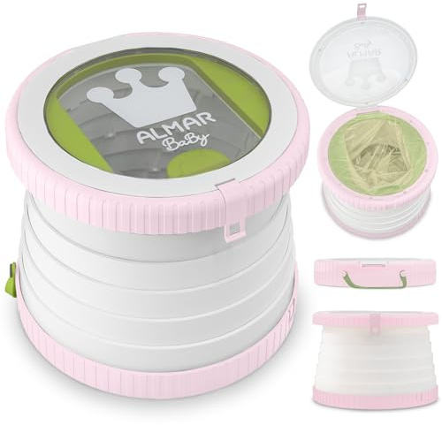 Orinal Portátil Niños Plegable WC - Vater Infantiles Bebé - Potty Training | Plegable y compacto - Tapa hermética - Incluye bolsas desechables - Higiénico - Viajes, coche y paseos