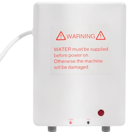 Mini Durchlauferhitzer 220V Küche Untertischgerät, Elektronischer Boiler Untertisch oder Wand Warmwasserbereiter mit Konstanter Temperaturfunktion für Küche/Bad/Waschbecken (3,5kW)