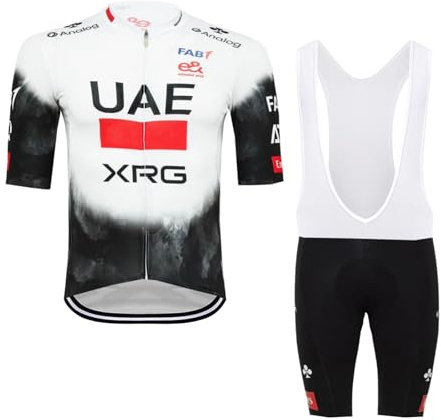 SGCIKER 2025 Herren Pro Team Radtrikot Set, Kurzarm Fahrrad bekleidung Lätzchen Kurzsets Gel Paddad