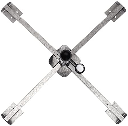 JOINPAYA 1pezzi Base Ombrellone in Ferro Leggero Base per Ombrellone da Spiaggia Supporto Croce Stabile Portaombrelli Portatile Vite di Serraggio Adatto Ombrelloni da Spiaggia Asta di