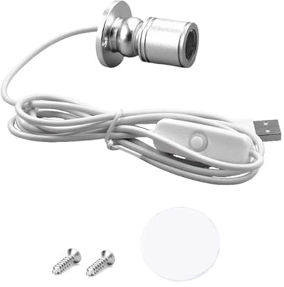 KieTeiiK 5V LED Cabinet Spotlights Showcase Display Ceiling Lights Indoor Atmospheres Night Lamp Wine Cabinet Counter Ceiling Lamp Surfaces Mounted Ceiling Spots Light