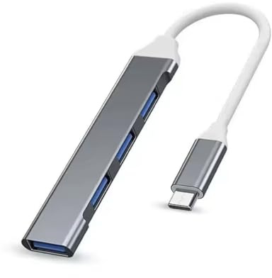 Adattatore USB Tipo C HUB 4 Porte USB 3.0 OTG Multi-Splitter | Hub USB C per Xiaomi, Lenovo, MacBook Air/Pro, PC, Tablet, Accessori Computer