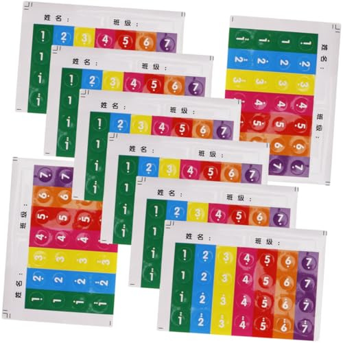 CONGARTENO Panflöten Notenaufkleber 8 Stück Anfänger Musikinstrument Zubehör Sticker Leicht Abziehbar und Einfach Anzubringen für Panflöte Lernhilfe