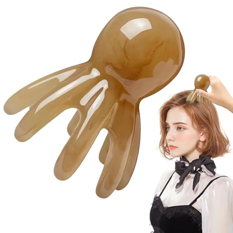 Appareil de massage du cuir chevelu, appareil de massage du cuir chevelu pieuvre pour la relaxation, outil de massage de la tête portable pour le dos, le cou, les épaules, le corps - À la maison, les