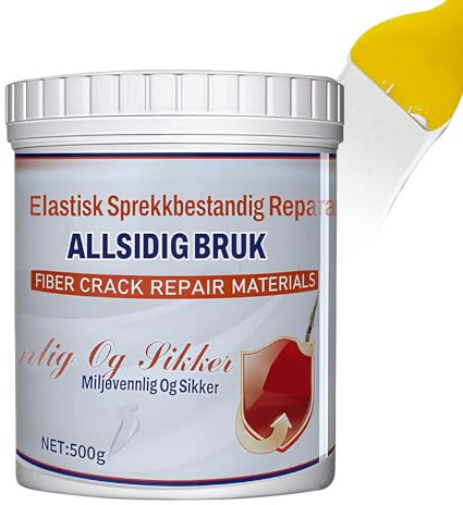 Spatola da parete per la riparazione di fori, pasta di riempimento impermeabile, 500 g, con elevata elasticità, per calcestruzzo, legno, fibra di vetro, metallo, soffitto, cucina, soggiorno
