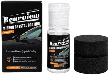 Generisch Sellador de cerámica para coches, 10 ml, recubridor de lluvia para espejo retrovisor, revestimiento de nano-cerámica, para camiones, molduras, parabrisas, caravanas, faros, , cuidado