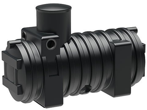 Stabilo-Sanitaer Kunststoff PE Erdtank Set-1 1000l Regenwassertank Zisterne Regenwasserspeicher Regenwasser Wassertank Regentank unterirdisch Garten