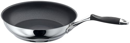 Stellar James Martin Stainless Steel Non-Stick Frying Pan 24cm, Induction Ready, Oven Safe, Dishwasher Safe