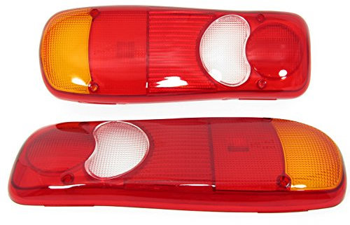 Easy Link 2x Feux Arrière En Verre Compatible avec Renault Master Premium Peugeot Boxer Citroen Jumoer Fiat Ducato Mitsubishi Mascott VW Transporter T5 T6 Nissan Cabstar Mercedes Sprinter DAF LF