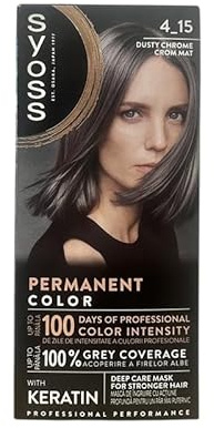 Syoss Tinte permanente para el cabello, 4.15 Smoke Chrome, 115 ml