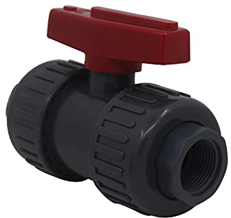 Pvc kugelhahn innengewinde überwurf pvc kugelventil kunststoff poolventil gartenventile absperrventil pool