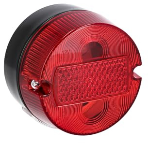 Rücklicht rund komplett, Ø100mm, mit Kennzeichenbeleuchtung - für Simson S5
