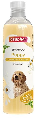 Beaphar Champú Cachorros 250ml – Extractos Naturales de Aloe Vera y Camomila – Cuida y Protege su Piel y Pelo –Apto para Las Pieles más sensibles - Extra Suave- Vegano - pH Neutro – 250 ml