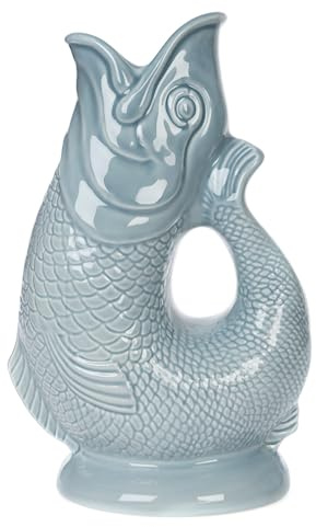 Iconique Nuage Carafe Poisson Grand | 28 cm 1,4 L Glug Jug | Design emblématique Vase Poisson | Disponible Dans Une Large Gamme De Couleurs Et En Deux Formats 1,4 L et 750 ml