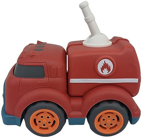 BIOPLAY Feuerwehrauto Ab 3 Jahre | Spielzeug für Drinnen und Draußen | Feuerwehr Kinder | Sandspielzeug | Auto Rot
