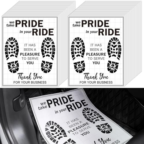 Timgle 1000 Pcs Paper Car Floor Mats Disposable Pads Covered Mats Automotive Floor Protective White Paper Cars Auto Detailing Supplies 20 x 16