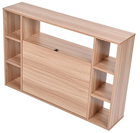 Acouto Wandmontierterer, an der Wand Montierter Computertisch mit Ablagefach-Organizer