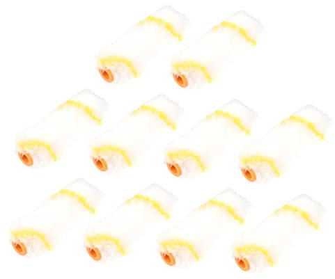 jojofuny Glühbirnenhalter 10St 4 Zoll r Wandmalerei-Rollenabdeckung kleiner Rollschlaf Malerbedarf für zu Hause Hausanstrichzubehör malen Walzenbürste Werkzeugkasten Lieferungen Polyester