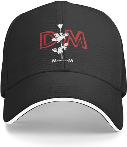 BDJYHACP Baseballkappe Snapback Sonnenhut DM Mori Depeches Mode Band Herren-Baseballkappen Trucker-Mütze verstellbare Passform Hüte tägliches Training Geburtstagsgeschenk für Männer und Frauen