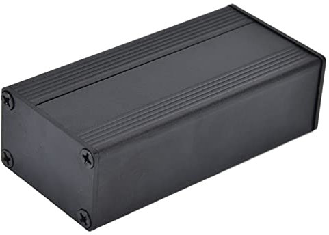 Projektbox aus Aluminiumlegierung, E-IC-Anschluss, Elektrische Boxen, Leiterplatte, Kühlgehäuse, Gehäuse, Gehäuse, Schwarz, 25 X 40, 80 Mm, 1 1,6 3,1 Zoll