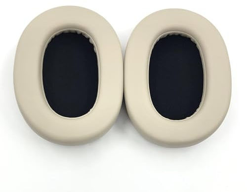 Replacement Ear Pads Cover for Jabra Elite 85H,Earpads Cushions for Over Ear Headphones,Memory Sponge Foam Earmuff for Noise-Cancelling Headset - 1 Pair (Gold)