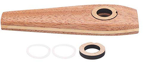 Kazoo-Flöte, Hölzerne Kazoo-Flöte, Hölzerne Mundharmonika, Gitarrenbegleitung mit Membran, Musikalisches Blasinstrument für Blues-Folk-Country-Musik