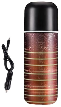 Hervidor eléctrico para automóvil - Caldera de agua para automóvil de 420 ml | Hervidores de coche de 12 V/24 V | Hervidores para coche con función de agitación automática, taza de viaje a temperatura