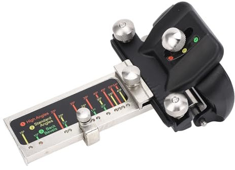 Honing Guide Tool, Aluminum Alloy Adjustable Bevel Angle Honing Guide Sharpening Jig with Scale Plate, Clamping Sharpener Tool for Chisels and Planes