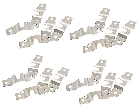 Angoily 50pcs Double Hole Picture Hooks Photo Frame Hangers Kit Ring Hangers for Framed Art