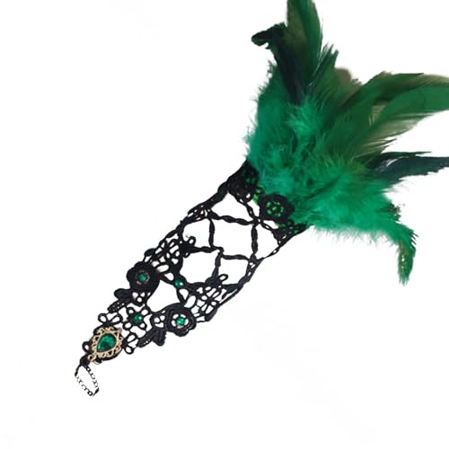 HUAJINGKEJI Halloween Hexen Handschuhe Spitze Fäustlinge Damen Hexe Ellenbogen Lange Handschuhe für Damen Kostüm Partys