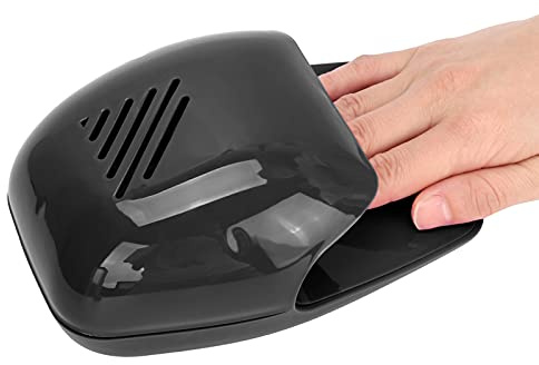 Nageltork för Barn, Batteridriven Mini Nagelfläkt för Vanligt Nagellack, Bärbar Nageltork för Vanlig Polish Manikyr Tool Nail Art, Födelsedag, Jul, Festpresent Till Grillar (Svart)