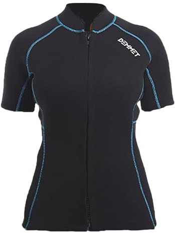 DEMMET Giacca a maniche corte in neoprene pantaloni in neoprene 1.5mm-3mm muta muta a due pezzi e pantaloni da surf da bagno adatti per immersioni nuoto kayak canoa sport acquatici
