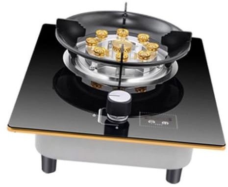 THEGA Indoor Portable Gas Stove - Single Burner Cooktop Hob, Tempered Glass with Timer Function, Freestanding Camping Outdoor Cooker, Easy To Clean(NG)