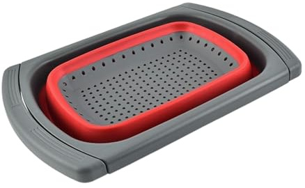 Escurridor Colador para Fregadero - Escurridor de Verduras Plegable con Mangos Extensibles - Cesta Lavavajillas para Cocina - para Hogar, Verduras, Frutas, Pasta y Preparación de Comidas