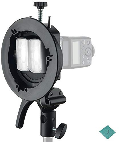 Godox S2 S-Typ-Halterung Bowens Halterung für GODOX V1 V860II TT350 AD400Pro AD200Pro Serie Speedlite Blitz mit Snoot Softbox Reflektor Beauty Dish